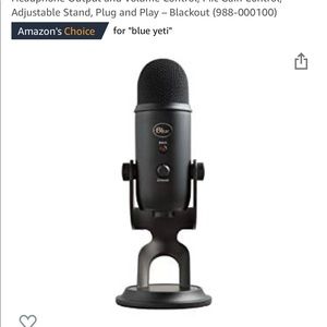 Blue Microphones Yeti USB Mic for Recording and Streaming on PC and Mac